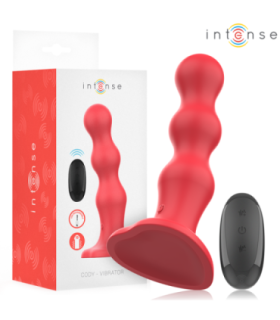 INTENSE - CODY VIBRADOR CON VENTOSA ROJO CONTROL REMOTO