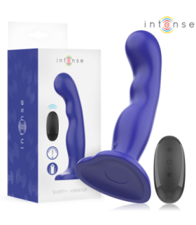 INTENSE - SHORTY VIBRADOR CON VENTOSA AZUL CONTROL REMOTO