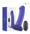INTENSE - VICTORIA VIBRADOR CON VENTOSA 10 VIBRACIONES AZUL OSCURO CONTROL REMOTO