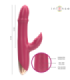 INTENSE - CHLOE VIBRADOR MULTIFUNCIÓN 3 EN 1 ROJO