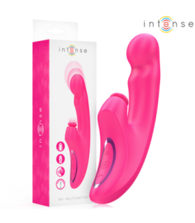 INTENSE - EMI VIBRADOR 13,5 CM MULTIFUNCIÓN 3 EN 1 10 VIBRACIONES ROSA