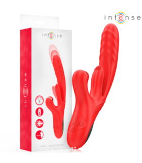 INTENSE - KAROL VIBRADOR MULTIFUNCIÓN EMPUJE & ESTIMULACIÓN & ONDAS ESTIMULADORAS ROJO