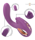 INTENSE - LALI VIBRADOR PUNTO G MULTIFUNCIÓN ESTIMULACIÓN & EMPUJE & VIBRACIÓN MORADO
