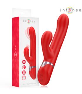 INTENSE - LELE VIBRADOR MULTIFUNCIÓN ROTATORIO & OSCILACIÓN & ESTIMULACIÓN ROJO
