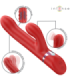 INTENSE - LELE VIBRADOR MULTIFUNCIÓN ROTATORIO & OSCILACIÓN & ESTIMULACIÓN ROJO