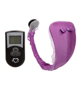 BAILE - TANGA CON VIBRADOR CON CONTROL REMOTO LILA