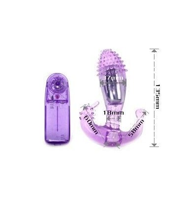 BAILE - ESTIMULADOR LILA VAGINAL Y ANAL CON VIBRACIÓN