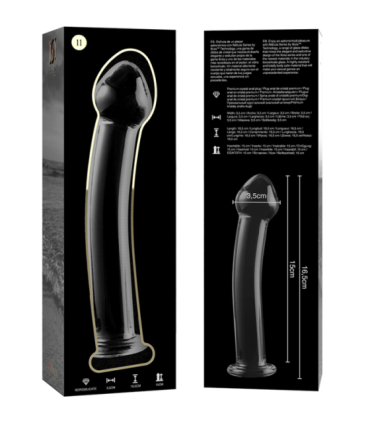 NEBULA SERIES BY IBIZA - MODELO 11 DILDO CRISTAL TRANSPARENTE 16 CM -O- 3 CM
