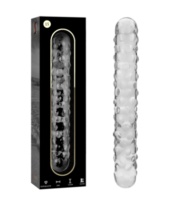 NEBULA SERIES BY IBIZA - MODELO 15 DILDO CRISTAL TRANSPARENTE 18.5 CM -O- 3 CM