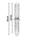 NEBULA SERIES BY IBIZA - MODELO 15 DILDO CRISTAL TRANSPARENTE 18.5 CM -O- 3 CM