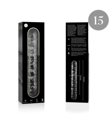 NEBULA SERIES BY IBIZA - MODELO 15 DILDO CRISTAL TRANSPARENTE 18.5 CM -O- 3 CM