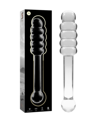 NEBULA SERIES BY IBIZA - MODELO 20 DILDO CRISTAL TRANSPARENTE 20.5 CM -O- 3 CM