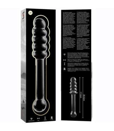 NEBULA SERIES BY IBIZA - MODELO 20 DILDO CRISTAL TRANSPARENTE 20.5 CM -O- 3 CM