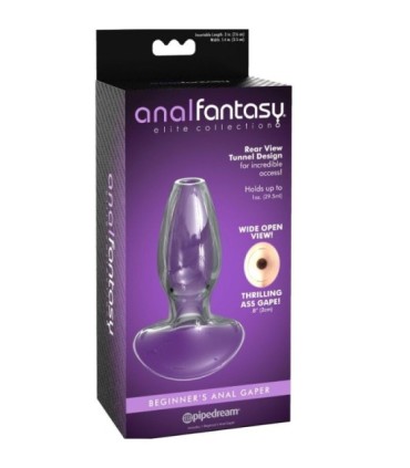 ANAL FANTASY ELITE COLLECTION - DILATADOR ANAL GAPER PARA PRINCIPIANTES CRISTAL TALLA S
