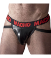 MACHO - MX25RC JOCK CUERO ROJO M
