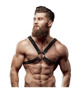 FETISH SUBMISSIVE ATTITUDE - ARNÉS ECOPIEL PECHO CRUZADO HOMBRE