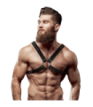 FETISH SUBMISSIVE ATTITUDE - ARNÉS ECOPIEL PECHO CRUZADO HOMBRE