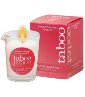 RUF - TABOO VELA DE MASAJE PARA ELLA PLAISIR CHARNEL AROMA FLOR DE CACAO