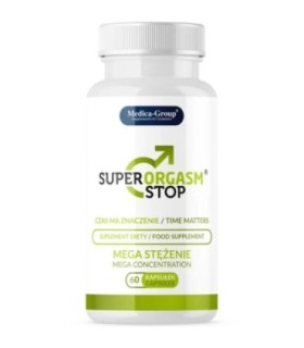 Super Orgasm Stop – Cápsulas Naturales para el Control de la Eyaculación y Mayor Resistencia Sexual