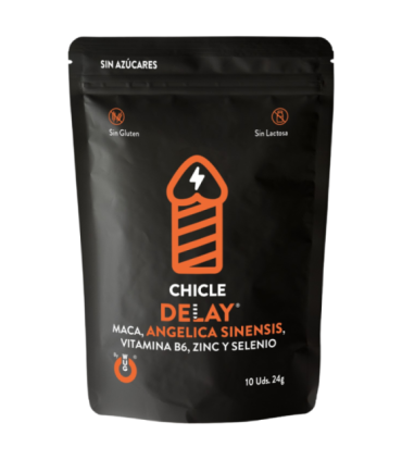 WUG DELAY – Chicle funcional con Zinc, Selenio y Vitamina B6 para mayor control y resistencia en los momentos íntimos