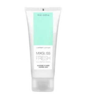 MIXGLISS - LUBRICANTE BASE AGUA EFECTO FRIO SABOR A MENTA 70 ML