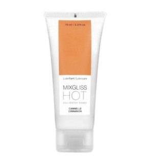 MIXGLISS - LUBRICANTE EFECTO CALOR SABOR A CANELA 70ML