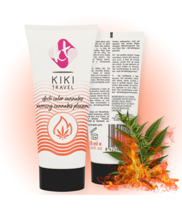 KIKÍ TRAVEL - GEL DESLIZANTE SABOR A CANNABIS EFECTO CALOR INTENSO 50 ML