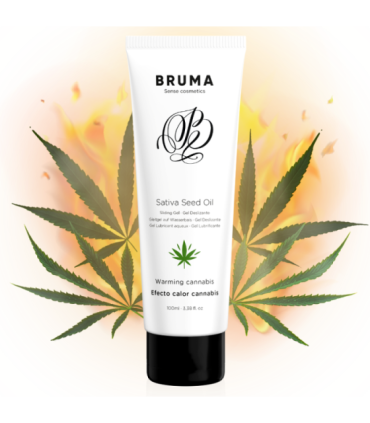 BRUMA - GEL DESLIZANTE CON ACEITE DE SEMILLA EFECTO CALOR SABOR CANNABIS 100 ML