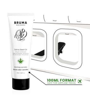 BRUMA - GEL DESLIZANTE CON ACEITE DE SEMILLA EFECTO CALOR SABOR CANNABIS 100 ML