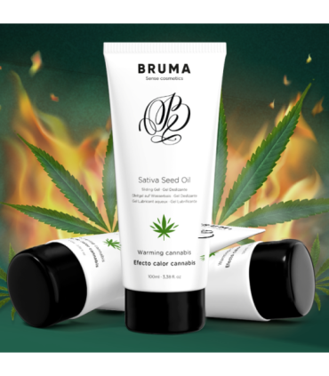 BRUMA - GEL DESLIZANTE CON ACEITE DE SEMILLA EFECTO CALOR SABOR CANNABIS 100 ML