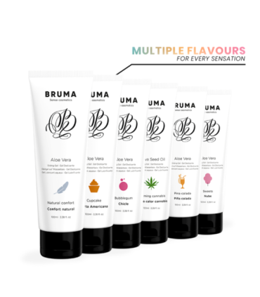 BRUMA - GEL DESLIZANTE CON ACEITE DE SEMILLA EFECTO CALOR SABOR CANNABIS 100 ML