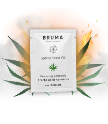 BRUMA - 6 ML GEL DESLIZANTE CON ACEITE DE SEMILLA EFECTO CALOR SABOR CANNABIS