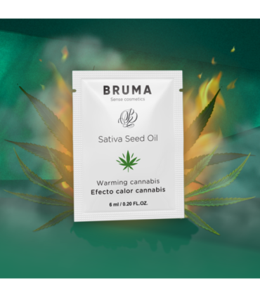 BRUMA - 6 ML GEL DESLIZANTE CON ACEITE DE SEMILLA EFECTO CALOR SABOR CANNABIS