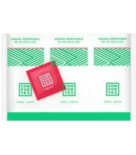 CONFORTEX - SABANAS HIGIÉNICAS DESECHABLES INVIDUAL + PRESERVATIVO FRESA