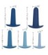 CALEXOTICS - WEARABLE ANAL TRAINING SET 5 PIECES