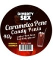 DIABLO PICANTE - 20 CARAMELOS PENE CON SABOR RON COLA