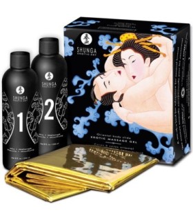 SHUNGA - GEL DE MASAJE ERÓTICO CUERPO A CUERPO ORIENTAL FRUTAS EXÓTICAS