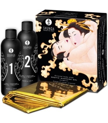 SHUNGA - GEL DE MASAJE ERÓTICO CUERPO A CUERPO ORIENTAL MELÓN MANGO