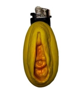 DIABLO PICANTE - MECHERO VAGINA DORADO