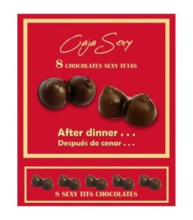 DIABLO PICANTE - CAJA 8 CHOCOLATINAS FORMA DE PECHOS