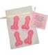 DIABLO PICANTE - 4 MINI JABONES PERFUMADOS FORMA PENE ROSA