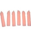 DIABLO PICANTE - 6 VELAS FORMA PENE CARNE