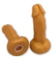 DIABLO PICANTE - HUCHA FORMA PENE 22,5 CM DORADO