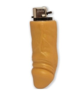 DIABLO PICANTE - MECHERO RECARGABLE FORMA PENE DORADO