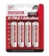 AIWA - X-TRA ALKALINE PILA ALCALINA AA LR6 BLISTER*4