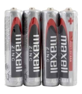 MAXELL - PILA SALINA MANGANESO AAA R03 RETRACTIL*4