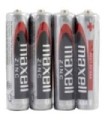 MAXELL - PILA SALINA MANGANESO AAA R03 RETRACTIL*4