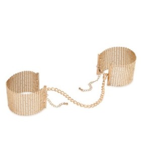 BIJOUX - DÉSIR MÉTALLIQUE ESPOSAS MALLA METALICA DORADA
