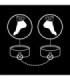 FETISH SUBMISSIVE - ESPOSAS TOBILLOS CUERO VEGANO CON FORRO DE NEOPRENO