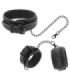 FETISH SUBMISSIVE - COLLAR Y ESPOSAS CUERO VEGANO CON FORRO DE NEOPRENO